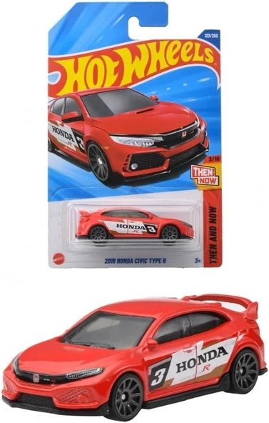 Hot Wheels - 2018 Honda Civic Typer R (1/64) Red - Long Card - 2025 Case ürün görseli 1