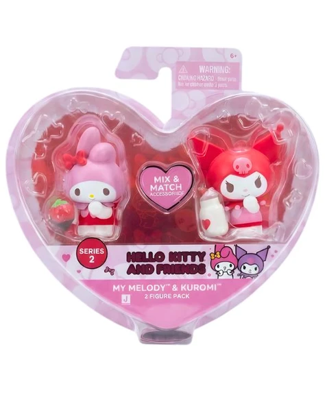 Hello Kitty Ve Arkadaşları My Melody İle Kuromi 2 li Figür Paketi ürün görseli 1