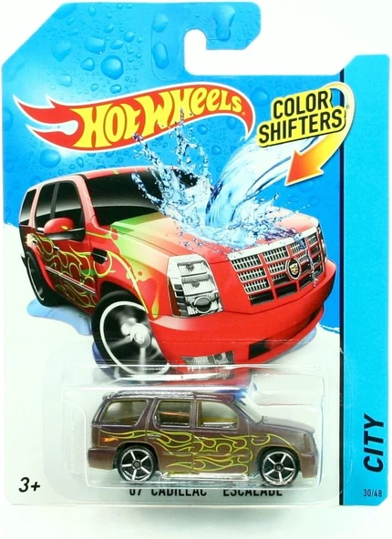 07 Cadillac Escalade * Color Shifters * 2014 " Hot Wheels City Series 1: 64 Scale Vehicle # 30/48 ürün görseli 1