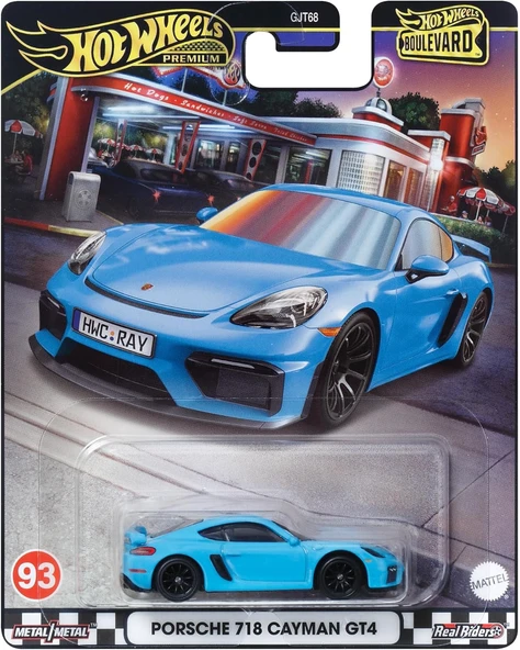 Mattel Hot Wheels Premium 2024 Boulevard Series Porsche 718 Cayman Gt4 ürün görseli 1