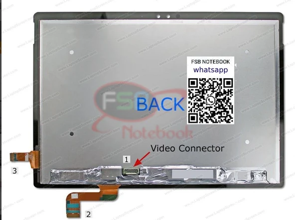 Microsoft Surface 1832 LCD ekran dokunmatik ekran 13.5 - Resim 3