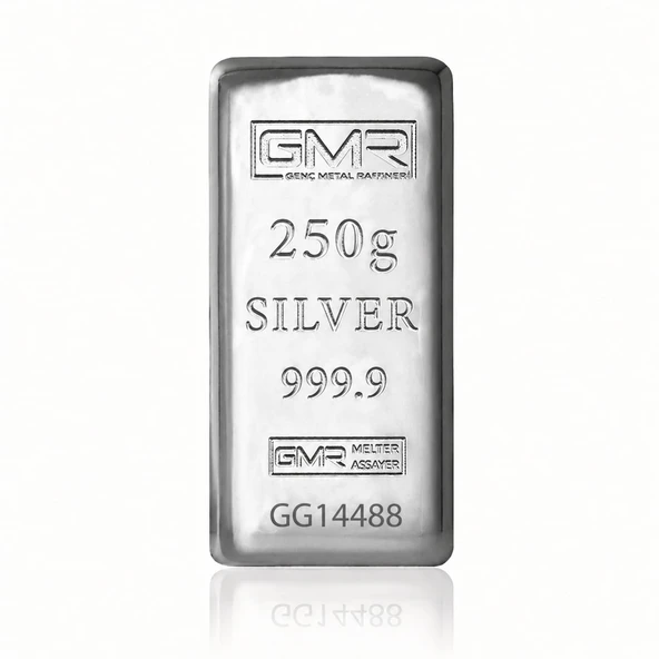 AgaKulche 250 Gram 999.9 Ayar GMR Külçe Gümüş ürün görseli 1