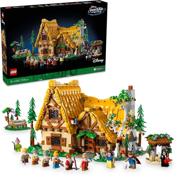 Lego Disney 43242 Snow White And The Seven Dwarfs' Cottage ürün görseli 1