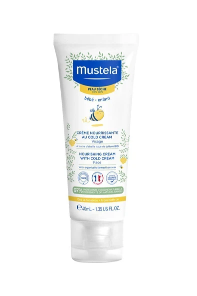 Mustela Cold Cream İçeren Besleyici Yüz Kremi 40 ml ürün görseli 1