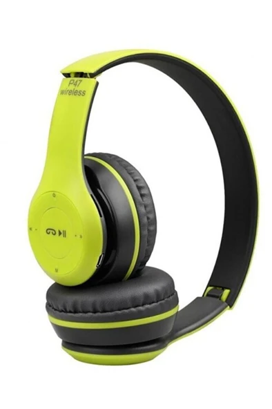 (ÇKR) P47 Wireless 5.0 Edr Bluetooth Kablosuz Mp3 Çalar Kulaklık P47 ürün görseli 1