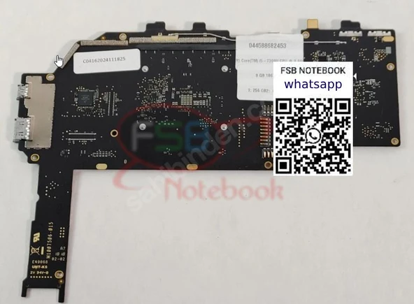 Microsoft Surface Pro 5 1796 Core i5-7300U 2.6 GHz 8 GB ANAKART 256GB NVME SSD ürün görseli 1