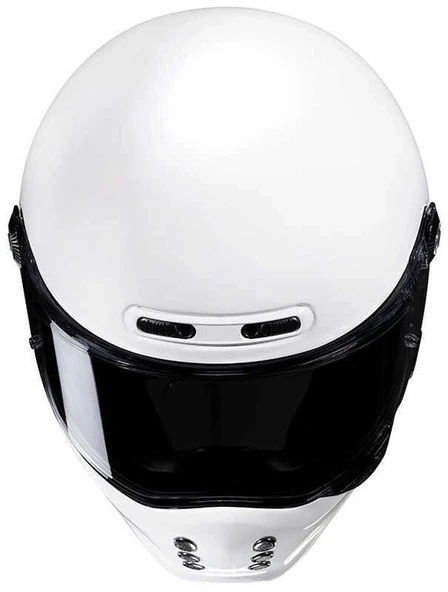 HJC V10 KASK BEYAZ - Resim 3