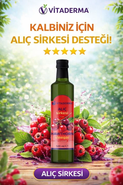 VİTADERMA Organik Alıç Sirkesi 500 ML ürün görseli 1