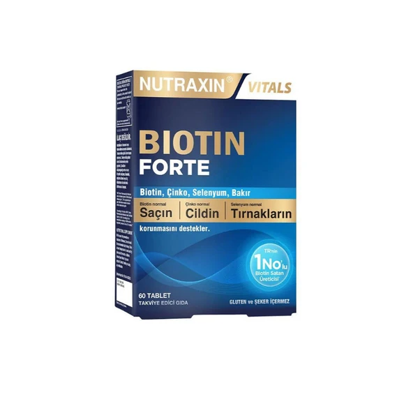 Nutraxin Biotin Forte 60 Tablet ürün görseli 1