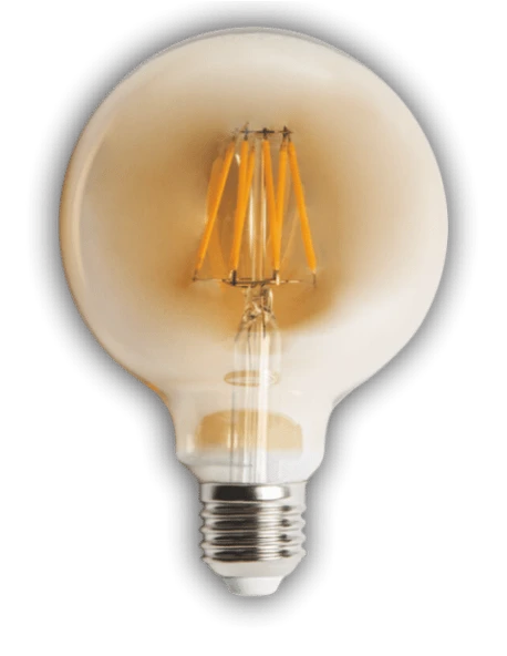 KENDAL KES606 Glop Led Rustik Ampul 6W 2700K Gün Işığı E27 Duy ürün görseli 1