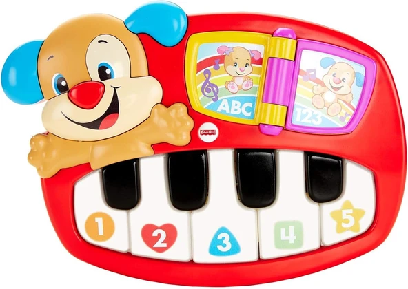 Fisher Price Eğlen & Öğren Eğitici Köpekçiğin Piyanosu (Türkçe), 5 Işıklı Piyano Tuşu, 30'Un Üzerind ürün görseli 1