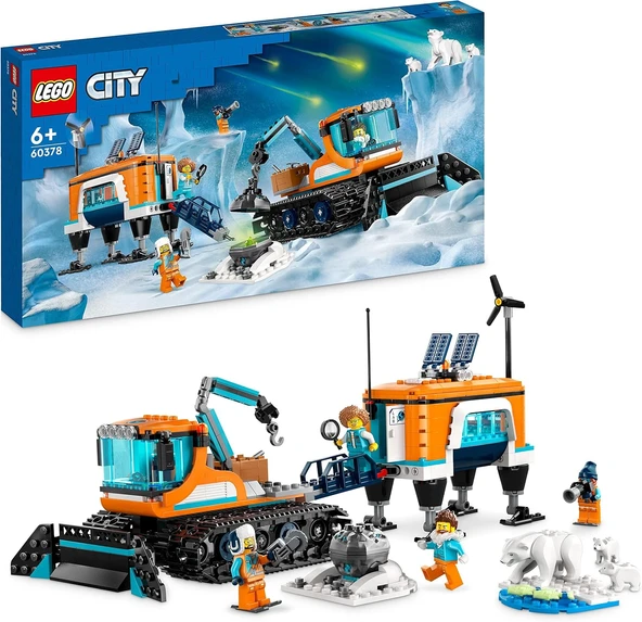 Lego City Kutup Keşif Kamyonu Ve Mobil Laboratuvarı 60378-9 Yaş Ve Üzeri Çocuklar Için Yaratıcı Oyun ürün görseli 1