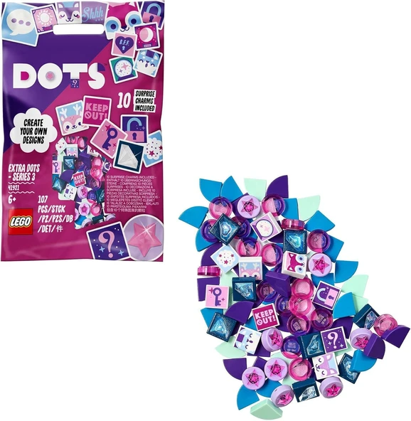 Lego Dots Ekstra Tamamlayıcı Parça Seti Seri-3 41921 Eğlenceli Yaratıcı Oyunlar İçin Kendin Yap Deko ürün görseli 1