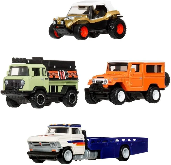 Hot Wheels Collector Set 1 Off Road Premium Collector Sergilenmeye Uygun Setler, Jhw42 ürün görseli 1