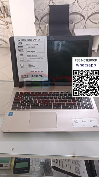 Asus X540S İntel Celeron 2GB RAM 120 GB SSD 2. el Notebook ürün görseli 1