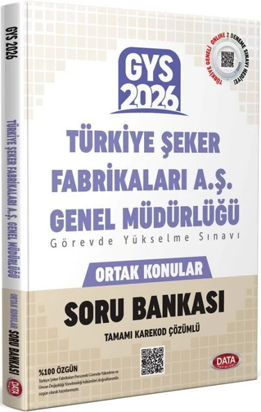 2026 Türkiye Şeker Fabrikaları A.Ş. Müdürlüğü GYS Ortak Konular Soru Bankası Data Yayınları ürün görseli 1