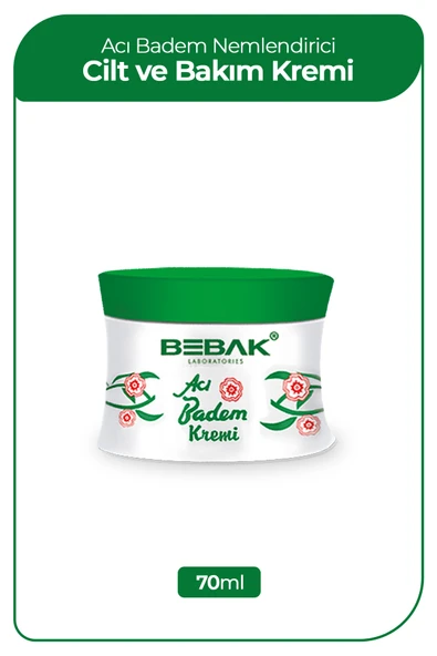 Bebak Acı Badem Kremi Kavanoz 70 ml - Resim 2