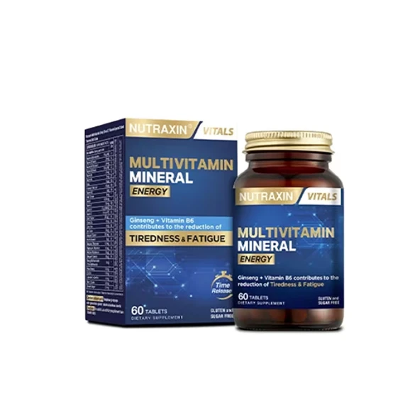 Nutraxin Multivitamin Mineral Energy 60 Tablet ürün görseli 1