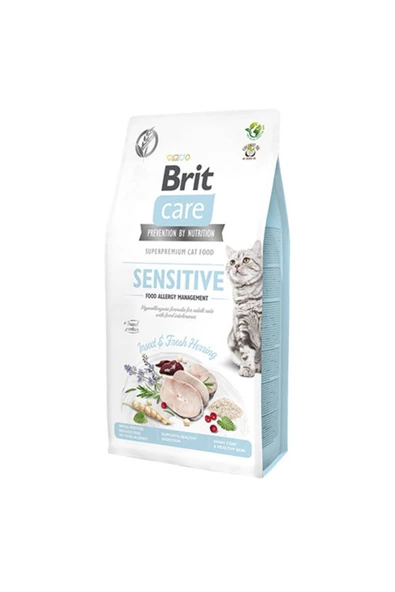 Brit Care Sensitive Hypo-Allergenic Böcek Proteinli Tahılsız Yetişkin Kedi Maması 7 kg ürün görseli 1