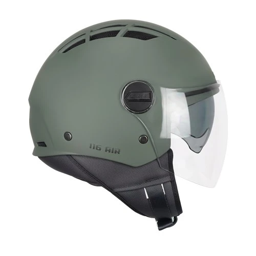 CGM 116A AIR Açık Kask Yeşil Uzun Vizör Güneş Vizörlü ürün görseli 1