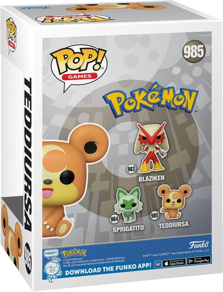 Funko Pop! Games: Pokemon - Teddiursa - Resim 3
