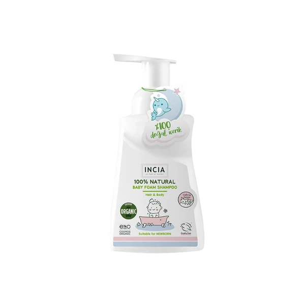 Incia %100 Doğal Bebek Köpük Şampuanı 350 ml ürün görseli 1