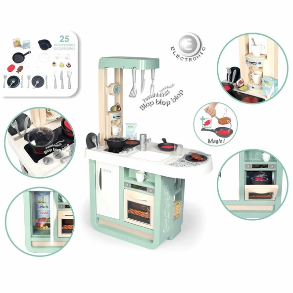 7600310914 Smoby Cherry Kitchen Mutfak Oyun Seti - Resim 2