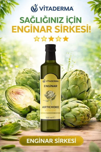 VİTADERMA Organik Enginar Sirkesi 500 ML ürün görseli 1