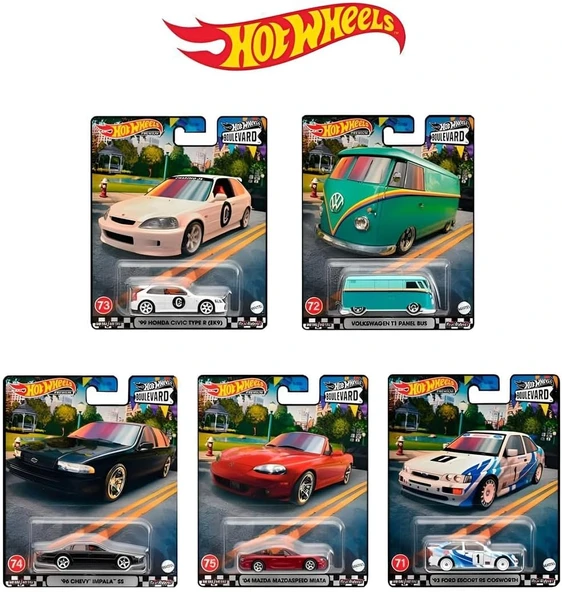 Hot Wheels Premium Boulevard Gjt68 5'Li Set ürün görseli 1