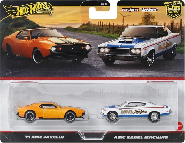 Hot Wheels 2-Packs Amc Javelin, Jbl06 - Resim 7