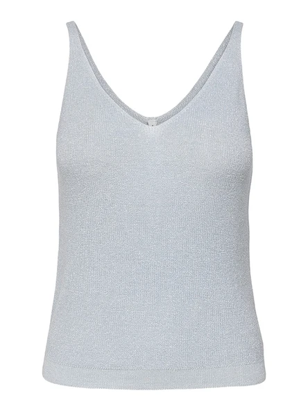 Only   ONLSHINA SL GLITTER TOP KNT Kadın Mavi Bluz - 15322379 ürün görseli 1