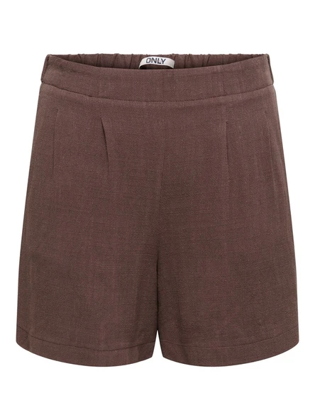 Only   ONLSIESTA HW SIMPLE LINEN BL SHORTS PNT Kadın Kahverengi Şort - 15370395 ürün görseli 1