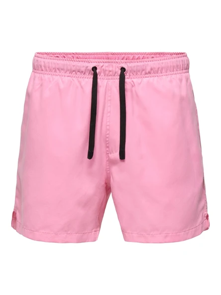 Only & Sons   ONSBASILE LIFE SWIM SHORT SOLID CS Erkek Pembe Deniz Şortu - 22035601 ürün görseli 1