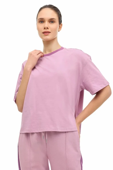 Lumberjack   WL 11MERYBEL-TSH2 6FX Kadın Mor T-Shirt - 102203357 ürün görseli 1