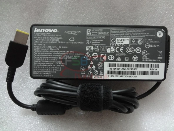 Lenovo B5400 Notebook Adaptör (Orijinal Lenovo 20V 4.5A 90W) ürün görseli 1