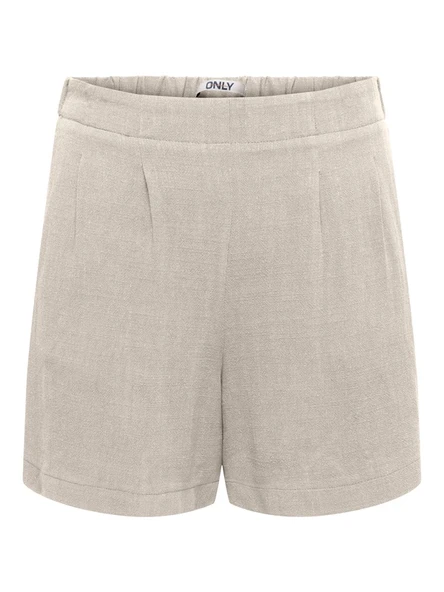 Only   ONLSIESTA HW SIMPLE LINEN BL SHORTS PNT Kadın Gri Şort - 15370395 ürün görseli 1