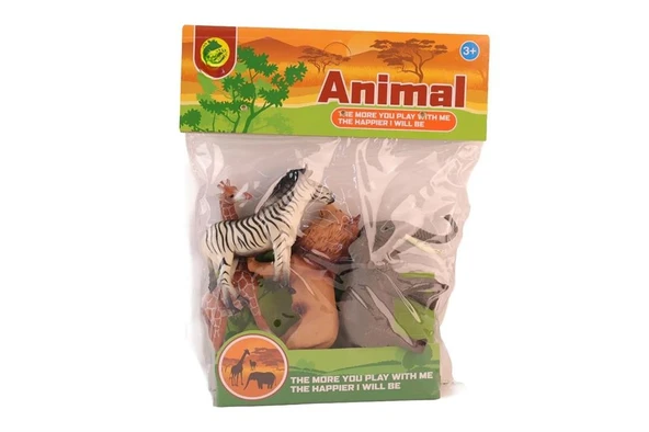 BMA-13 PVC PAKETTE DÖRTLÜ VAHŞİ HAYVANLAR - Resim 3
