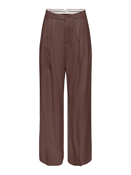 Only   ONLBALI MW PLEAT WIDE PANT PNT Kadın Kahverengi Pantolon - 15370308 ürün görseli 1