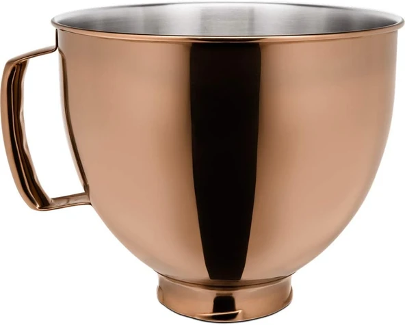 Kitchenaid 4,8 L Stand Mikser İçin Paslanmaz Çelik Kase Parlak Bakır-Bdr ürün görseli 1