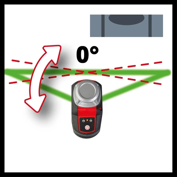 Einhell Te-Ll 360 G, Çapraz Çizgi Lazer - 2270119 - Resim 6