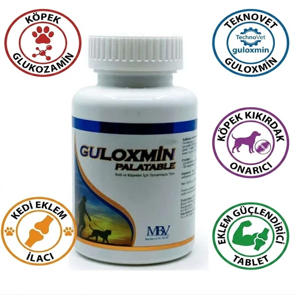 Teknovet Guloxmin Palatabl 30 Tablet (Ağrı Giderici, Kıkırdak ve Eklem Onarıcı Lezzetli Takviye) ürün görseli 1