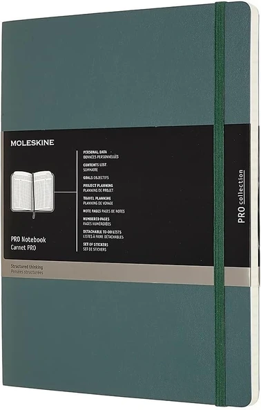 Moleskine Pro Defter Xl Boy Orman Yeşili Yumuşak Kapak ürün görseli 1