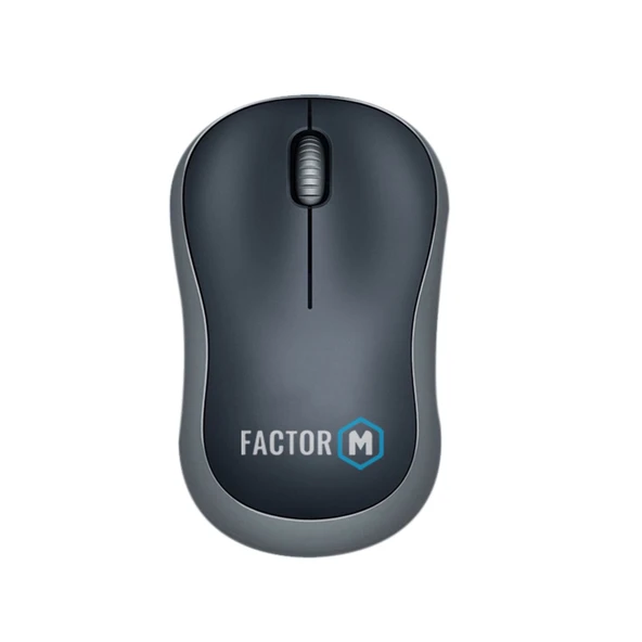 Factor M M1 Süper Sessiz Kompact Kablosuz Mouse Siyah ürün görseli 1