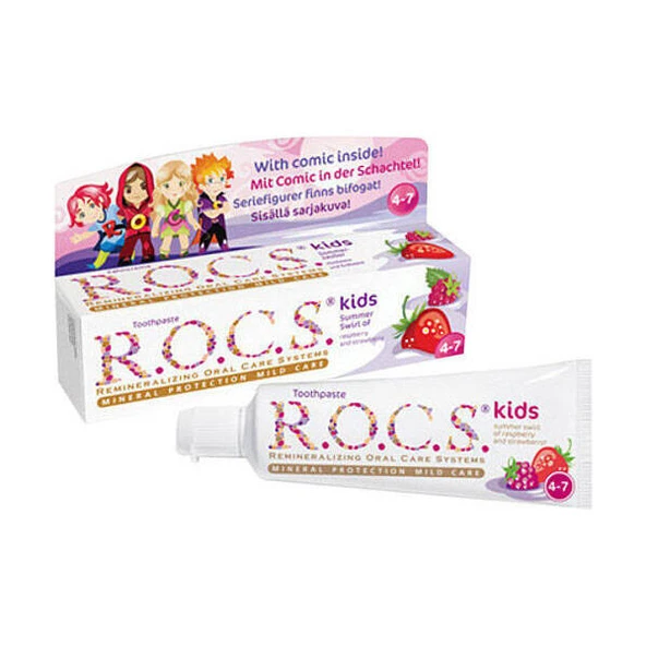 Kids Diş Macunu 35ml 4-7 Yaş Ahududu ürün görseli 1
