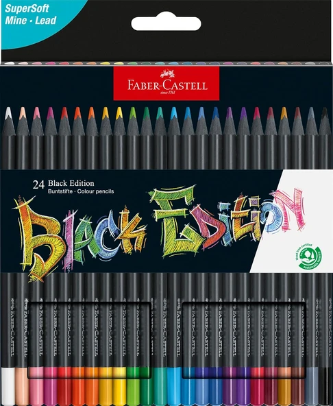 Faber-Castell Graphite Aquarelle Kurşun Kalem Seti, 5’Li, Hb-2B-4B-6B-8B, Metal Kutulu, Siyah Nature ürün görseli 1