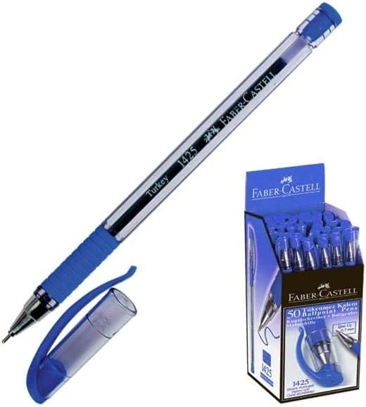 Faber-Castell 1425 İğne Uç Tükenmez, Mavi, 50' Li ürün görseli 1