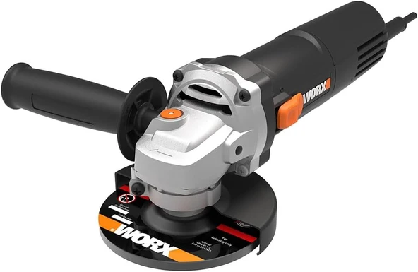 Worx Wx717 Açılı Taşlama Makinesi 750 W – Rölanti Devri 11000/Dk – 115 Mm Disk Çapı – Ilave Sap Saye ürün görseli 1