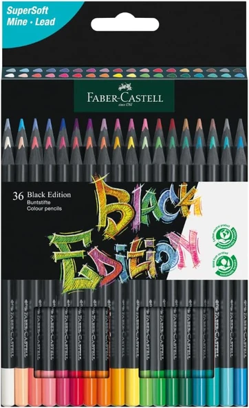 Faber-Castell 116436 - Renkli Kalemler Blackwood, Black Edition, 36'Lı Kutu ürün görseli 1