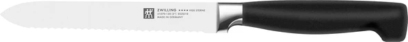 Zwilling Four Star Çok Amaçlı Bıçak, Paslanmaz Çelik, Siyah ürün görseli 1