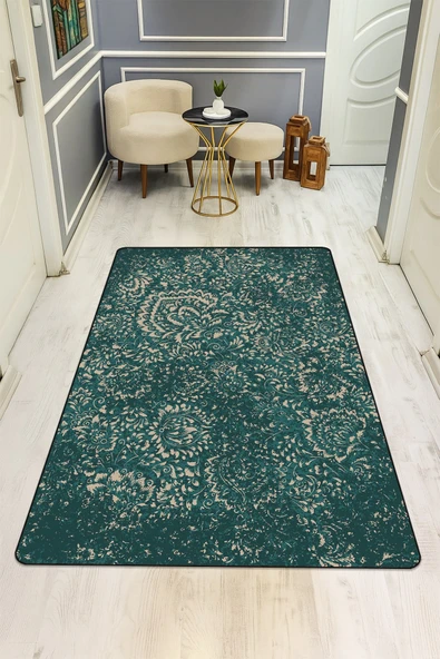 Vintage Desenli Dijital Baskı Kaymaz Taban Halı H0959 RENKLİ 200 X 300 ürün görseli 1